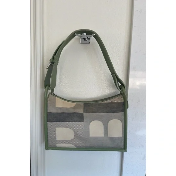 Bally Canvas Shoulder Bag Authentic